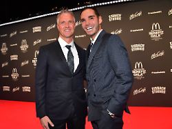 ralf schumacher und etienne bousquest cassagne bei der 19 mcdonald s benefiz gala zugunsten der mcdonald s kinderhilfe stiftung in den eisbach studios muenchen 26 10