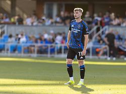 san jose ca march 15 timo werner 11 of the san jose earthquakes looks on during a match against seattle sounders fc on march 15 2026 at paypal park in san jose ca 2