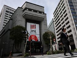 signage of japan exchange group jpx at tokyo stock exchange in tokyo japan april 6 2026
