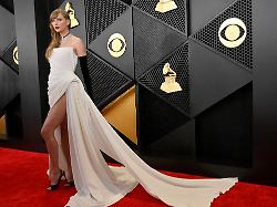 taylor swift attends the 66th annual grammy awards at the crypto com arena in los angeles on sunday february 4 2024