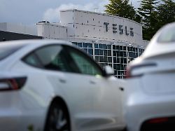 tesla vehicles are seen at a tesla facility wednesday april 15 2026 in portland ore