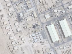 this satellite image from planet labs pbc shows damage after an iranian attack at the al udeid air base outside of doha qatar june 25 2025