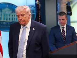 u s president donald trump and secretary of defense pete hegseth leave following a press conference in the james s brady press briefing room at the white house in washington d c u s april 6 2026