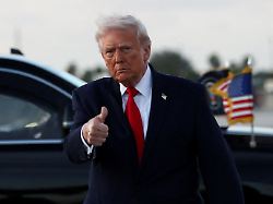 u s president donald trump gives a thumbs up as he arrives at miami international airport in florida u s april 11 2026