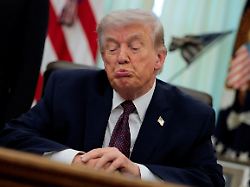u s president donald trump reacts as he speaks during the signing ceremony for an executive order on mail ballots in the oval office of the white house in washington d c march 31 2026