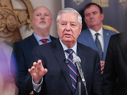 u s sen lindsey graham r s c speaks after meeting with members of the south carolina sheriffs association in columbia south carolina on oct 2 2025