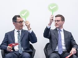 wollen ueber eine neuauflage von gruen schwarz verhandeln gruenen politiker cem oezdemir und cdu landeschef manuel hagel