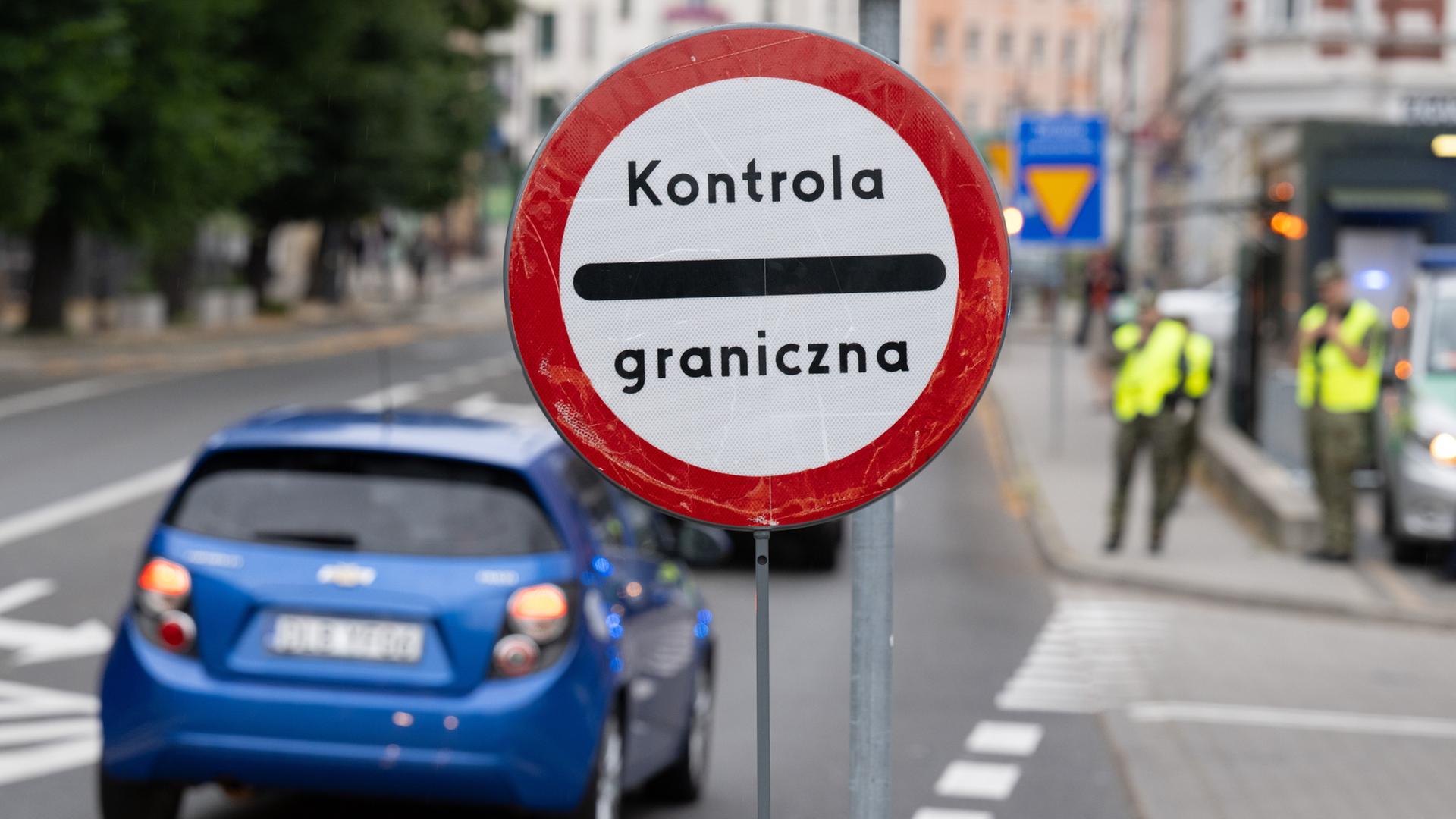 grenzkontrolle schild zgorzelec 100