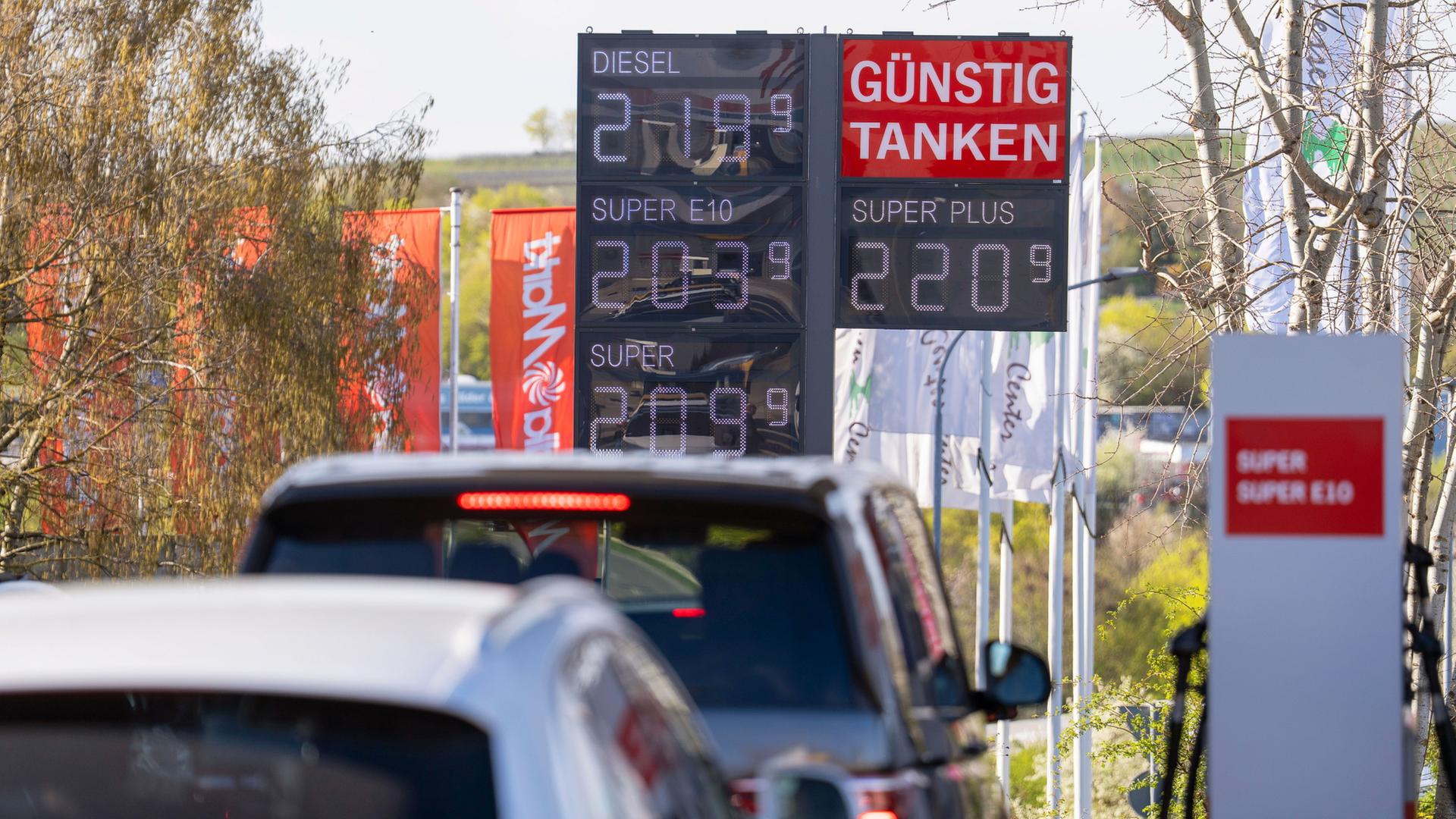 tankstelle preistafel 110