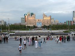 05 07 2024 kazakhstan astana view of the bayterek monument and the hashyktar park sergey petrov news