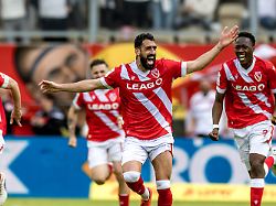 09 05 2026 brandenburg cottbus fussball maenner 3 liga energie cottbus sv wehen wiesbaden 37 spieltag leag energie stadion tolga cigerci m energie cottbus jubelt nach seinem treffer zum 2 1
