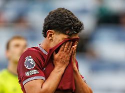 17th may 2026 st james park newcastle england premier league football newcastle united versus west ham united mateus fernandes of west ham united looks dejected