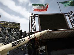 a symbolic mockup of an iranian missile is displayed amid a ceasefire between u s and iran in tehran iran april 27 2026