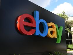 archiv 20 05 2016 usa san jose das logo der online handelsplattform ebay ist vor dem hauptquartier zu sehen