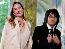 angelina jolie and maddox jolie pitt arrive for the state dinner with president joe biden and the south korea s president yoon suk yeol at the white house wednesday april 26 2023 in washington