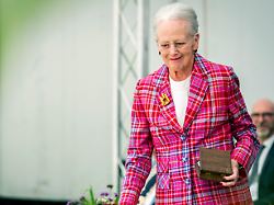 denmark s queen margrethe attends the rungstedlund prize 2024 at the karen blixen museum in rungsted denmark monday sept 16 2024