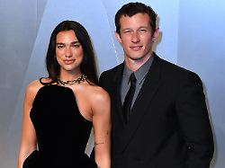 dua lipa and callum turner attend the 2026 vanity fair oscar party at los angeles county museum of art on march 15 2026 in los angeles california