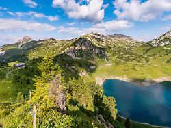 fantastic hike in the lechquellen mountains in vorarlberg austria near lech warth bludenz