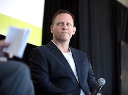 february 9 2022 scottsdale arizona usa paypal co founder peter thiel speaks at the converge tech summit in scottsdale arizona