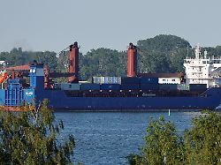 ferry ursa major which operates on route to the russian exclave of kaliningrad is seen at a commercial port in the baltic sea town of baltiysk in the kaliningrad region russia july 3 2022