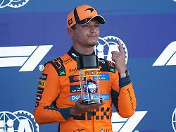 lando norris steht in der sprint qualifikation ganz vorne