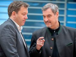 lars klingbeil und markus soeder bei der konferenz der ministerpraesidenten der laender im kanzleramt berlin 04 12