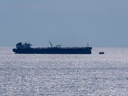 novorossiysk russia 08 18 2024 large sea vessel sailing cargo transportation black sea port krasnodar territory novorossiysk