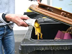nur in kleinen mengen ein fall fuer den kompost wer sichergehen will wirft bananenschalen lieber in die biotonne