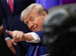 president donald trump speaks to reporters at an event about maternal healthcare monday may 11 2026 in the oval office of the white house in washington