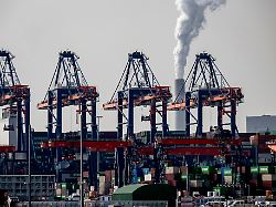 rotterdam port of rotterdam second maasvlakte container terminal and container ships