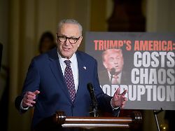 senate minority leader chuck schumer d n y speaks during the senate democrat policy luncheon news conference at the capitol tuesday may 19 2026 in washington ap photo rod lamkey jr