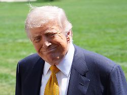 u s president donald trump reacts at a press conference ahead of his trip to beijing to meet with his chinese counterpart xi jinping in washington united states 12 may 2026