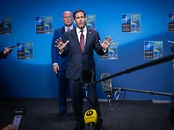 us secretary of state marco rubio meets the press after the nato foreign ministers meeting on friday at sea u in helsingborg sweden on may 22 2026