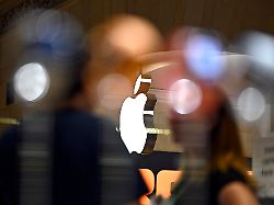 view fo the apple logo in grand central terminal as apple inc turns 50 on april 1st new york ny march 31 2026 apple inc was founded on april 1 1976 by steve jobs steve wozniak and ronald wayne