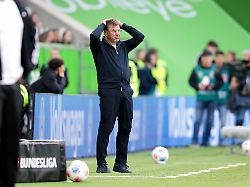 wolfsburg germany 09th may 2026 head coach dieter hecking of wolfsburg seen during the bundesliga match between wolfsburg and bayern munich at volkswagen arena in wolfsburg