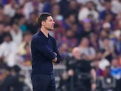 xabi alonso head coach of real madrid during the spanish super cup final match between fc barcelona and real madrid at king abdullah sports city hall stadium on january 11 2026 in jeddah saudi arabia 1