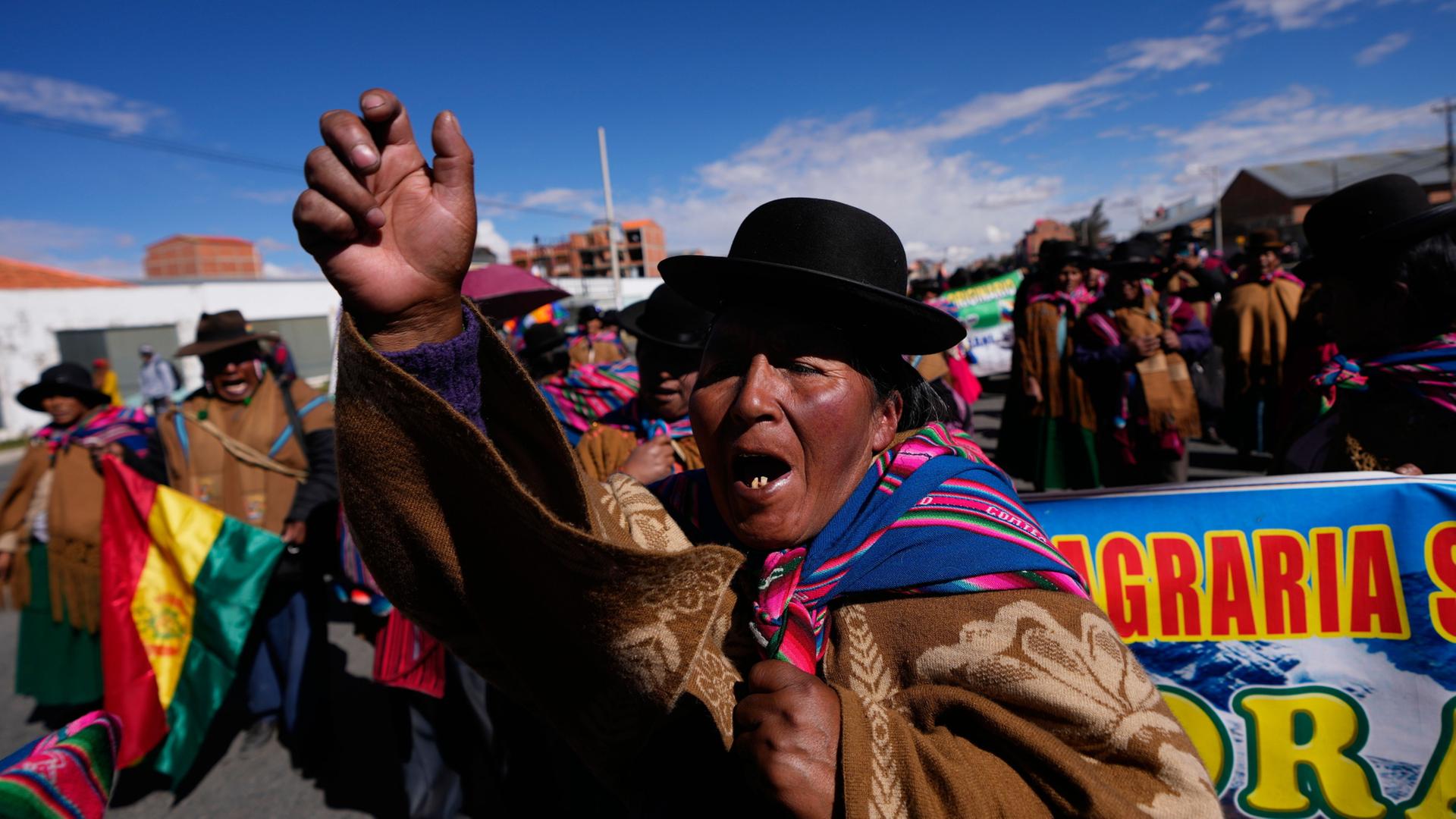 bolivien protest 100