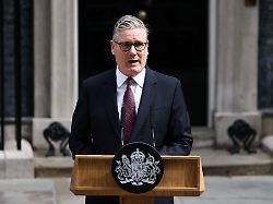 british prime minister keir starmer announces the timeline for his resignation outside 10 downing street in london britain june 22 2026
