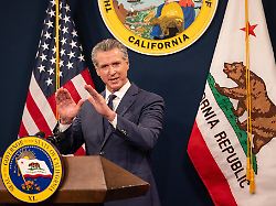 california governor gavin newsom speaks about california s revised budget in sacramento california on may 14 2026