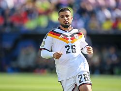 deniz undav germany looks on during the fifa world cup 2026 round of 32 match between germany and paraguay at boston stadium on june 29 2026 in foxborough united states