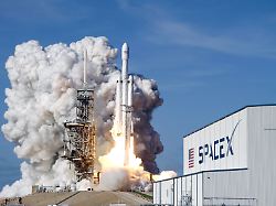 file a falcon 9 spacex heavy rocket lifts off from pad 39a at the kennedy space center in cape canaveral fla tuesday feb 6 2018