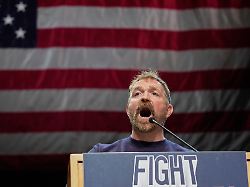 graham platner democratic candidate for u s senate speaks at an event hosted by sen bernie sanders in orono maine sunday may 24 2026 ap photo robert f