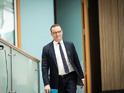 jens spahn cdu fraktionsvorsitzender im deutschen bundestag nach der bundesvorstandssitzung im konrad adenauer haus