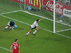june 14 2006 world cup stadium ddortmund germany oliver neuville scores winner germany v poland oliver neuville scores germany v poland