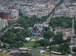 june 8 2026 washington distirct of columbia united states construction continues on the white house south lawn as final preparations are made for the upcoming ufc freedom 250 event now just days away