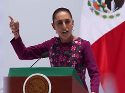 mexico s president claudia sheinbaum delivers a speech to supporters and government officials marking her second year in office at the monumento a la revolucion in mexico city mexico may 31 2026