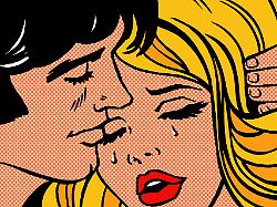 nahaufnahme eines mannes der seine freundin troestet close up of a man comforting his girlfriend publicationxinxgerxsuixautxonly copyright xjacquiexboydx 10640526 record date not stated