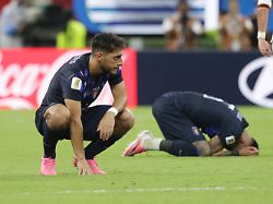 sebastian caceres 3 of uruguay national team is full of regret after the losing the fifa world cup 2026 group h match against spain at guadalajara stadium on june 26 2026 in zapopan mexico