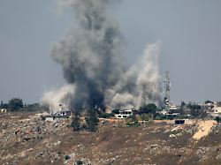 smoke billows from southern lebanon following an israeli strike as seen from marjayoun lebanon june 1 2026