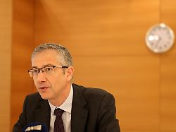 spain s central bank governor pablo hernandez de cos attends a news conference in nicosia cyprus february 6 2024